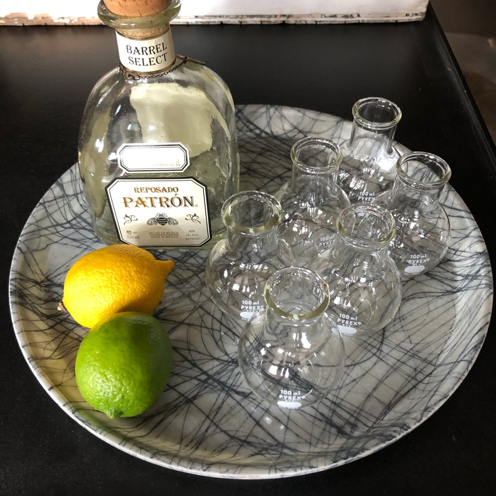 Boiling Flask Shot Glasses or Mini Vases